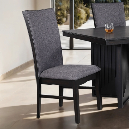 Furniture Of America Easingwold Modern Contemporary Black Side Chair (2/Ctn) Model FM3231BK-SC-2PK