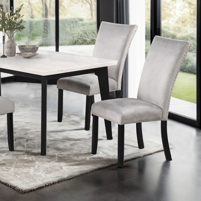 Furniture Of America Sabro Contemporary Black/White Rect Dining Table Model FM3330BK-T-TABLE