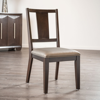 Furniture Of America Hinwitz Transitional Espresso/Dark Gray Side Chair (2/Ctn) Model FM3399ES-SC-2PK