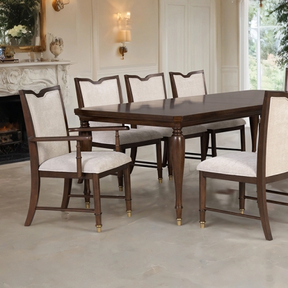 Furniture Of America Westerham Transitional Dark Cherry Dining Table W/ 18" Leaf Model FM34001CH-T