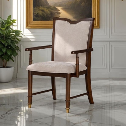 Furniture Of America Westerham Transitional Dark Cherry Arm Chair (2/Ctn) Model FM34001CH-AC-2PK