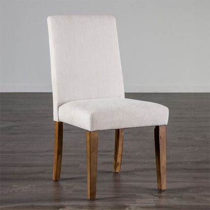 Furniture Of America Losone Rustic Brown/White Side Chair (2/Ctn) Model FM3422WH-SC-2PK