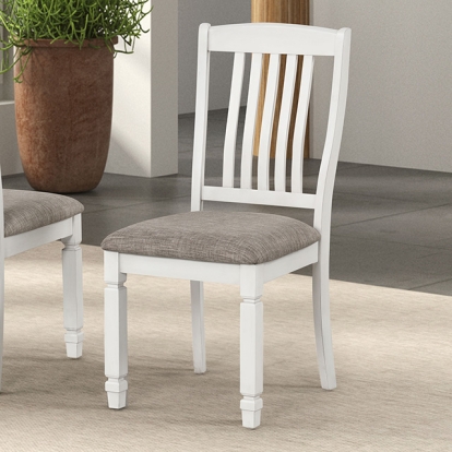 Furniture Of America Pendola Rustic Farmhouse Rustic White Side Chair (2/Ctn) Model FM3427WH-SC-2PK