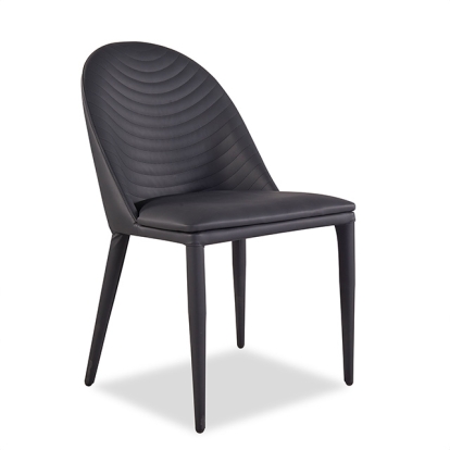 Furniture Of America Lenvik Contemporary Black/White Side Chair (2/Ctn) Model FM3700BK-SC-2PK