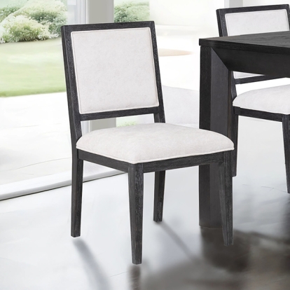 Furniture Of America Hatton Cross Modern Contemporary Weathered Black Side Chair Model FM39011BK-SC-2PK
