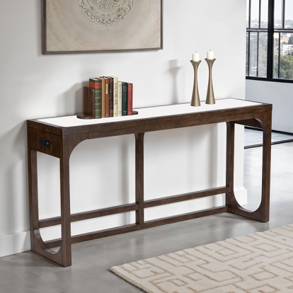 Furniture Of America Vellara Transitional Dark Walnut Sofa Table Model FM44020DW-S