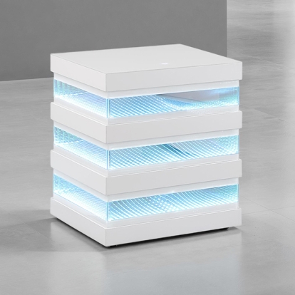 Furniture Of America Anwar Contemporary White End Table Model FM47009WH-E