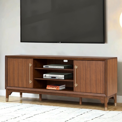 Furniture Of America Hepburne Mid-Century Modern Walnut 70" Tv Stand Model FM54000WN-TV-70