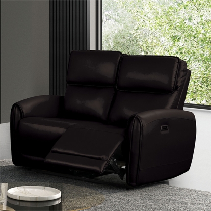 Furniture Of America Schlieren Contemporary Black Power Loveseat Model FM6012BK-LV-PM