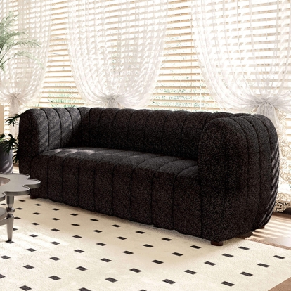 Furniture Of America Aversa Contemporary Black Loveseat Model FM61002BK-LV