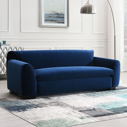 Furniture Of America Severo Contemporary Royal Blue Sofa Model FM61005BL-SF