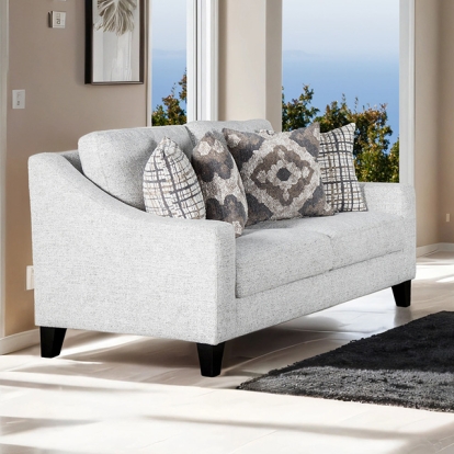 Furniture Of America Turnham Transitional White/Black Loveseat Model FM61112WH-LV