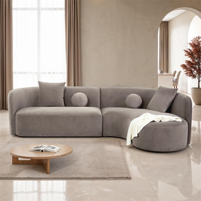 Furniture Of America Revello Contemporary Light Brown Sectional Model FM61115LB-SECT