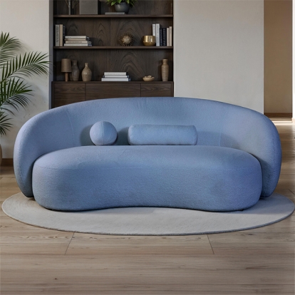 Furniture Of America Brevik Contemporary Denim Blue Sofa Model FM61116BL-SF