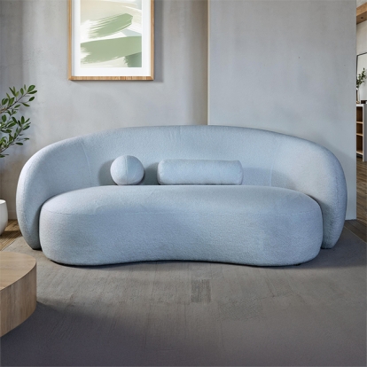 Furniture Of America Brevik Contemporary Powder Blue Sofa Model FM61116PB-SF