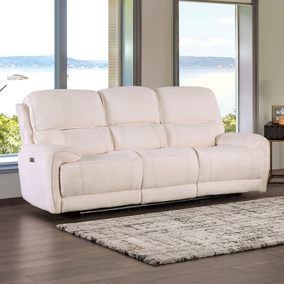 Furniture Of America Morcote Transitional Beige Power Sofa Model FM62001BG-SF-PM
