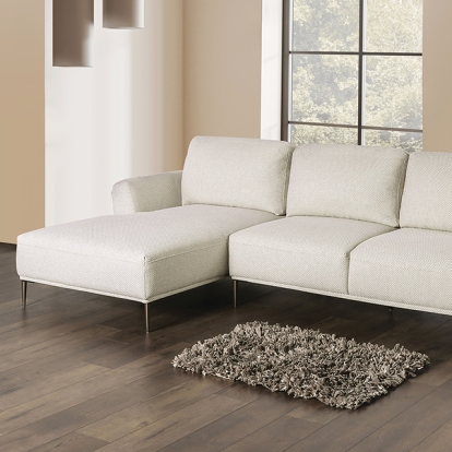 Furniture Of America Gladbach Contemporary Beige Sectional, Left Chaise Model FM63007BG-SECT-L