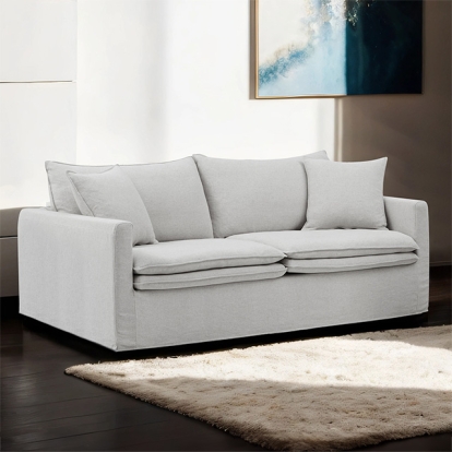 Furniture Of America Crayford Traditional Light Gray Sofa Model FM63010LG-SF