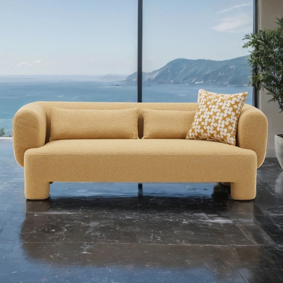 Furniture Of America Phedra Contemporary Yellow Sofa Model FM63011YL-SF