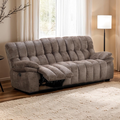 Furniture Of America Hieronymus Transitional Dark Brown Manual Sofa Model FM64001DB-SF-M
