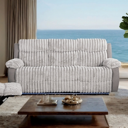 Furniture Of America Dionysus Transitional Gray Manual Reclining Sofa Model FM64004GY-SF-M