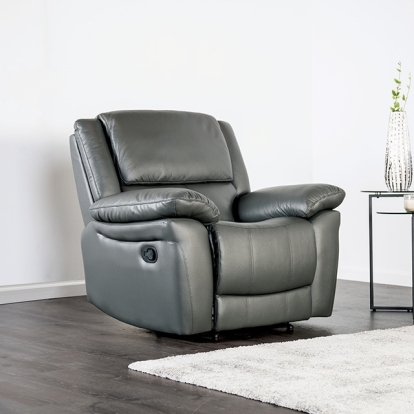 Furniture Of America Glarus Transitional Dark Gray Recliner Chair Model FM69003DG-CH-M
