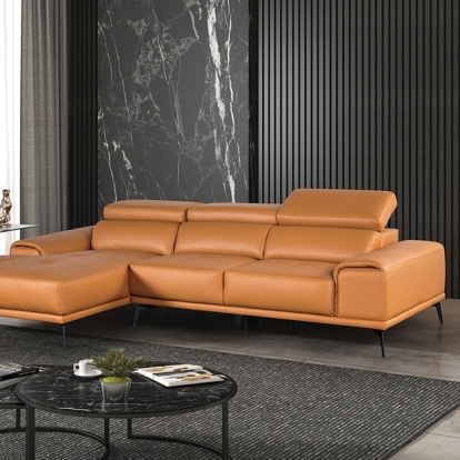Furniture Of America Vadso Contemporary Tangerine Sectional, Left Chaise Model FM69005LB-SECT-L