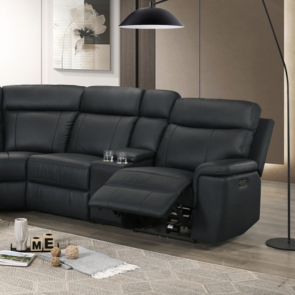 Furniture Of America Oliverus Transitional Black Power Sectional Model FM69009BK-SECT-PM