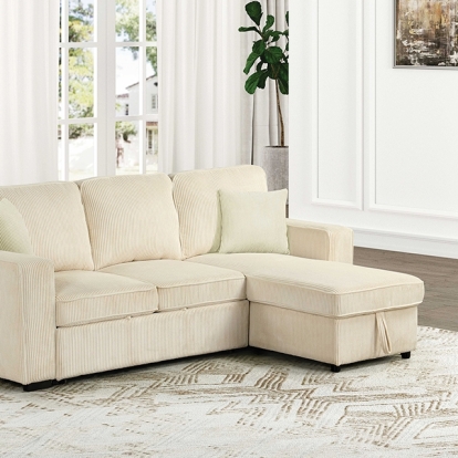 Furniture Of America Yves Contemporary Beige Sectional Model FM6964BG-SECT