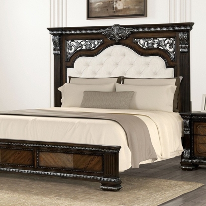 Furniture Of America Promenade Traditional Espresso Bed Model FM70002DB-Queen Bed