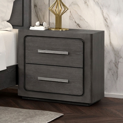 Furniture Of America Crowthorne Contemporary Warm Gray Nightstand Model FM70100GY-N