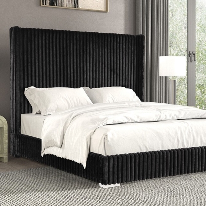 Furniture Of America Cadwell Contemporary Black Bed Model FM7120BK-Twin Bed