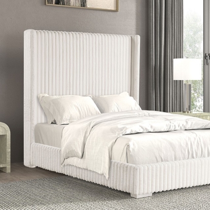 Furniture Of America Cadwell Contemporary White Bed Model FM7120WH-Twin Bed