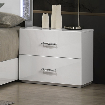 Furniture Of America Stoholm Contemporary White Nightstand Model FM72000WH-N