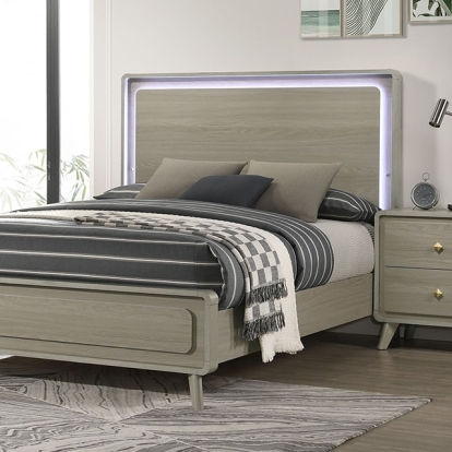 Furniture Of America Rainier Contemporary Gray Bed Model FM72002GY-Queen Bed