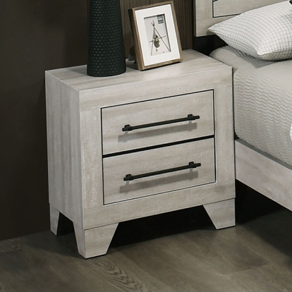 Furniture Of America Dubuque Contemporary Light Gray Nightstand Model FM72003LG-N