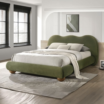 Furniture Of America Finamore Contemporary Olive Green Bed Model FM72005GR-E.King Bed