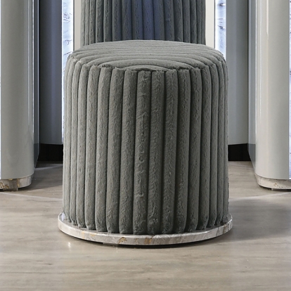 Furniture Of America Cleburne Contemporary Light Gray Vanity Stool Model FM72011LG-VS