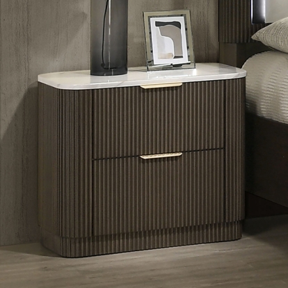 Furniture Of America Lantrisant Contemporary Dark Walnut Nightstand Model FM72014DW-N