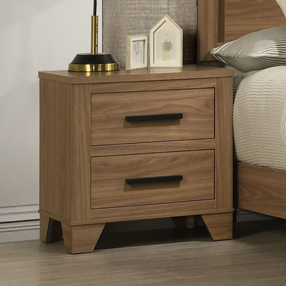 Furniture Of America Panelli Transitional Walnut Nightstand Model FM72017BR-N