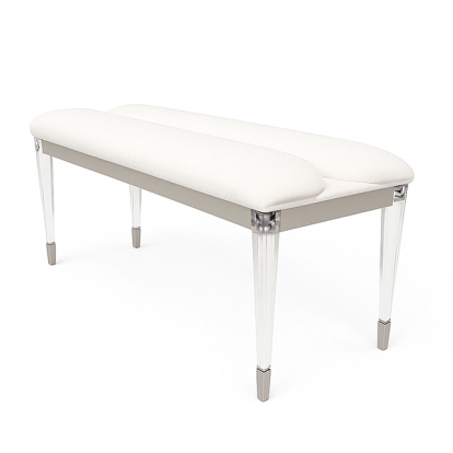 Furniture Of America Sheridan Contemporary Silver Bench Model FM72080SV-BN