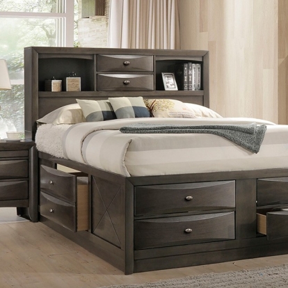 Furniture Of America Zosimo Transitional Gray Bed Model FM7210GY-Full Bed