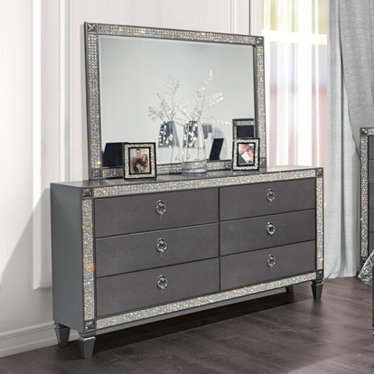 Furniture Of America Titania Glam Gray Dresser Model FM7240GY-D