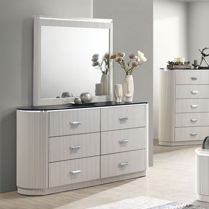 Furniture Of America Aldgate Contemporary Light Gray Dresser Model FM7244GY-D