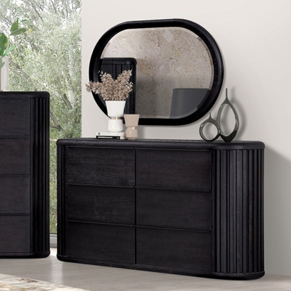 Furniture Of America Hildesheim Modern Contemporary Black Dresser Model FM73000BK-D