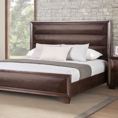 Furniture Of America Chemnitz Transitional Espresso Bed Model FM7399ES-Queen Bed