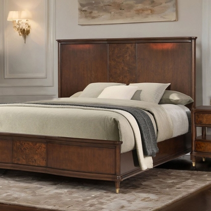 Furniture Of America Westerham Transitional Dark Cherry Bed Model FM74001CH-Queen Bed