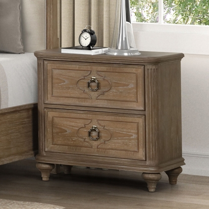 Furniture Of America Lyris Transitional Rustic Oak Nightstand Model FM7417AK-N