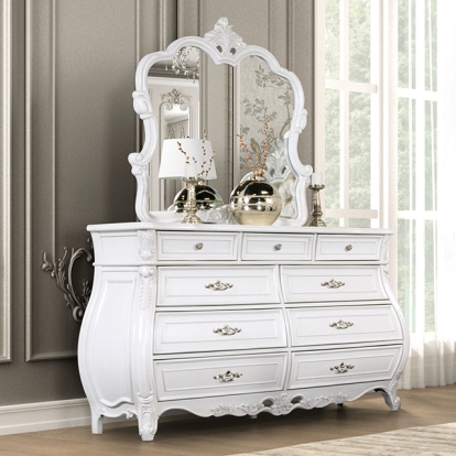 Furniture Of America Valentini Traditional White Dresser Model FM7419WH-D