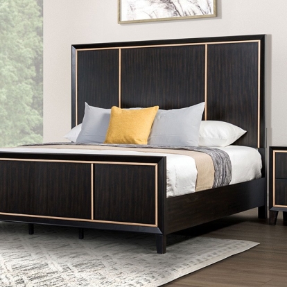 Furniture Of America Kenyada Contemporary Espresso Bed Model FM7421ES-Queen Bed